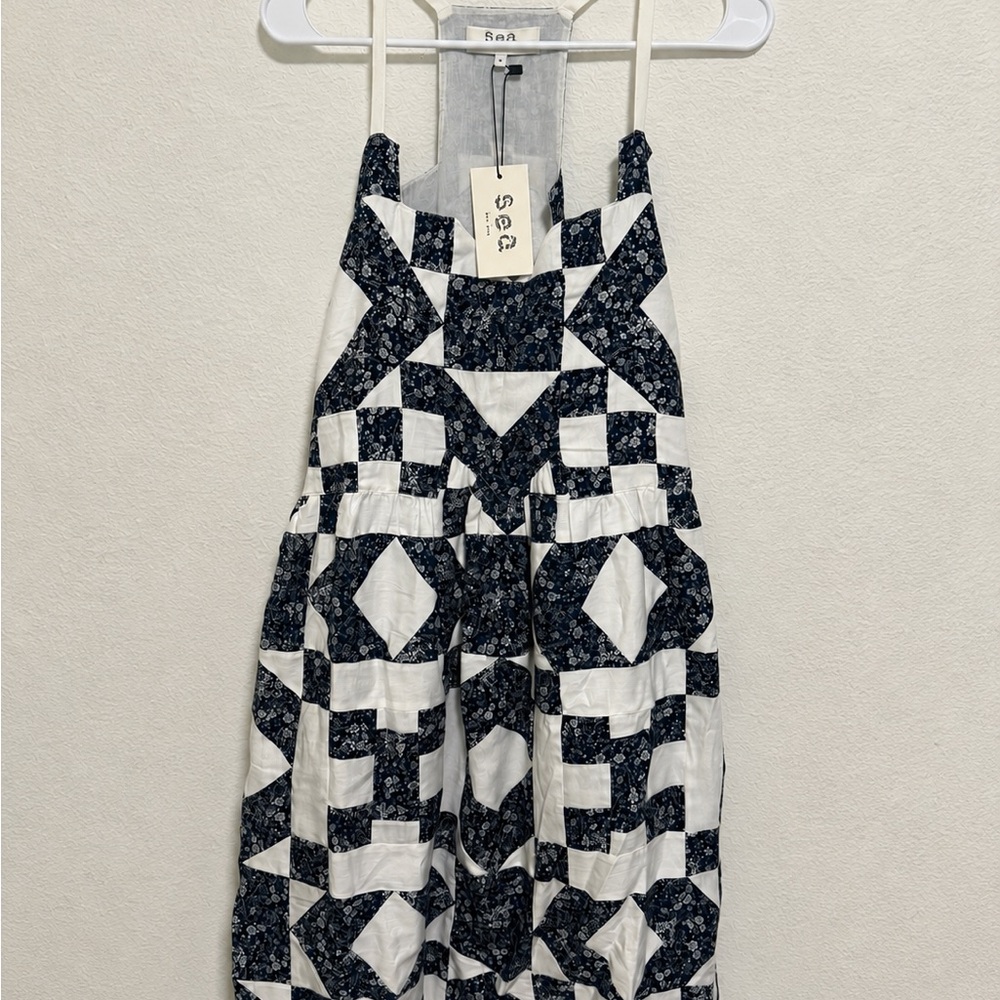 Sea Ana Patchwork Print Tank Dress